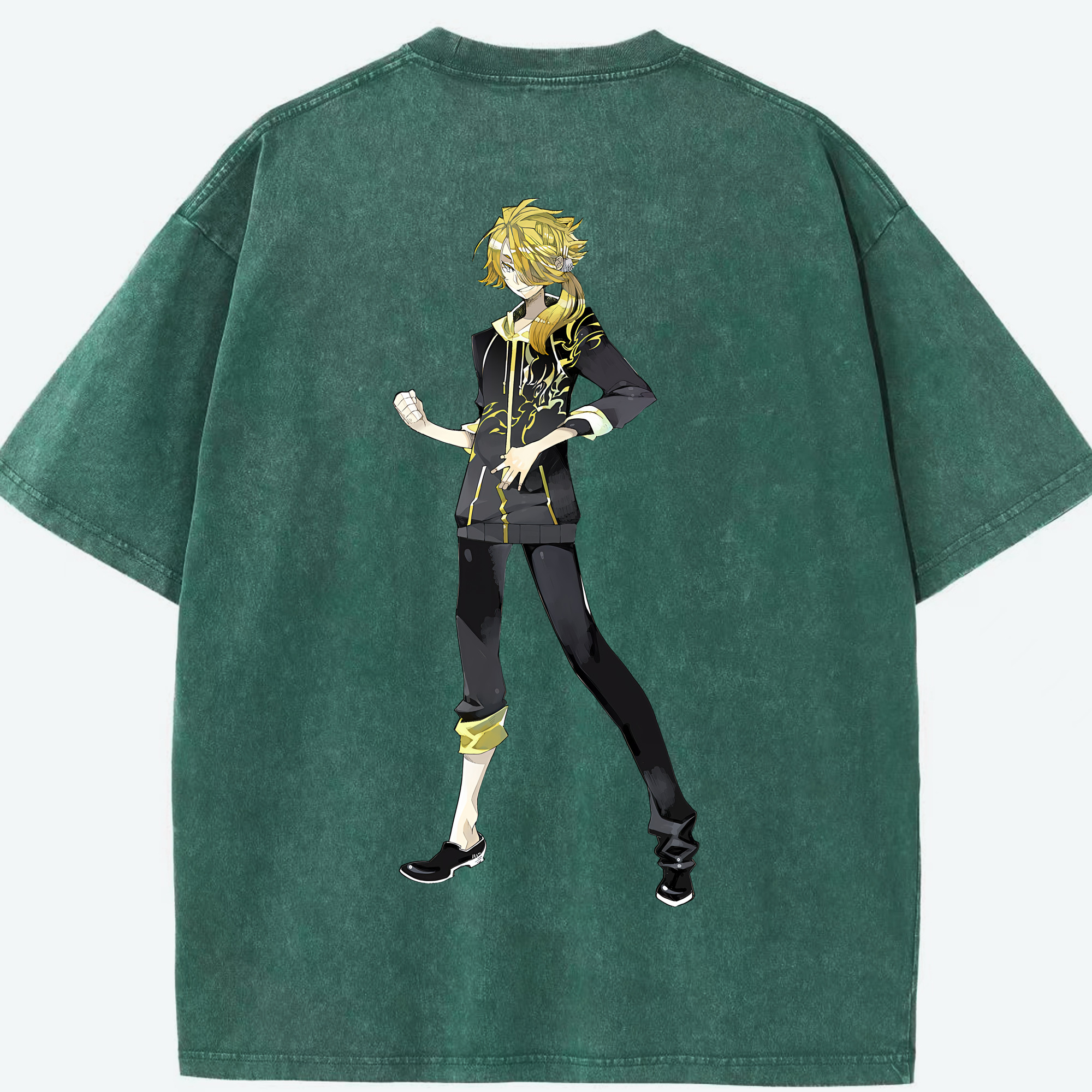 （画像用） 刀剣乱舞 Touken Ranbu 綿100% ヴィンテージ風 半袖Tシャツ（背面プリント）